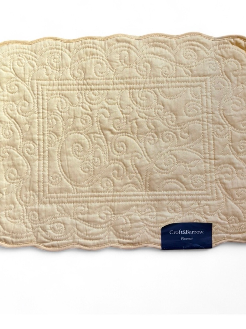 Croft & Barrow Quilted Placemat in Butter Yellow